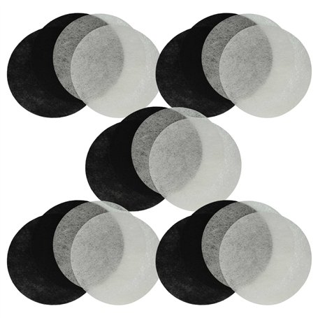 vhbw 10x filtre à charbon actif