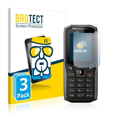 brotect Protection Écran Verre pour Crosscall Core-S4 (3 Pièces) Film Protecteur Vitre 9H [Anti-Rayures