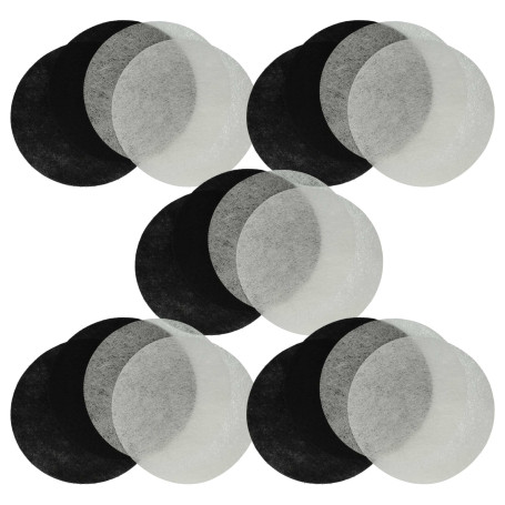 vhbw 10x filtre à charbon actif