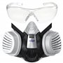 Dräger X-plore 3300 Masque de Protection avec Lunettes de Protection X-pect 8320 et filtres P3 R | Demi-Masque Contre Les Partic