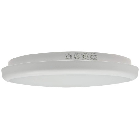 Plafonnier LED avec détecteur de mouvement 26cm IP54 intérieur extérieur - détecteur de présence capteur crépusculaire - 16W 150