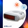 Brollux LUX13 Chauffage électrique, mobile, 2000 W, avec ventilateur thermique, convecteur mobile, blanc
