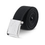 PUMA Workwear Ceinture Homme Noire – Ajustable en Continu - Sans Trou - Avec Boucle à Clip - Robuste & Résistante - Longueur : 1