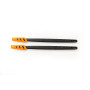 TUPPERWARE 26854 Lot de 2 petites spatules à pâtisserie Noir/orange