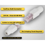 odedo 10x Connecteur réseau RJ45 CAT6A CAT7 - Montage sans outil - Ethernet 10 Gbps PoE - Fiche à sertir compatible avec CAT6 -