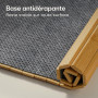 Praknu Plateau de Canapé Flexible en Bois pour Chaque Accoudoir - Bambou Certifié FSC® - Antidérapant & Réglable - Parfait pour