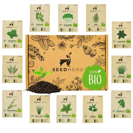 Set de graines d'herbes aromatiques BIO