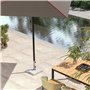Outsunny Pied de parasol en granit - 21 kg - Support de parasol carré - Poids de parasol - Support pour parasol de 32/38/48 mm d