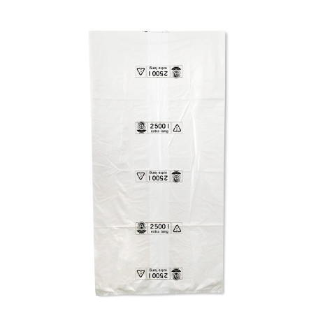 inapa Triline Eco Lot de 25 Sacs Poubelle 2500 l Transparent – Extra Long ✓ 100% Recyclable
