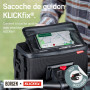 Borgen Sacoche de Guidon KLICKfix Smartphone - Imperméable et spacieuse Sacoche de Guidon de vélo 6 L - Sacoche de Guidon de vél