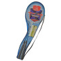 O&W Security Lot de 2 Raquettes de Badminton avec 3 Balle à Ressort et Sac à Raquettes pour Toute la Famille, Vacances, Jardin,