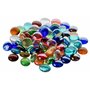Lot de 180 galets en verre de qualité supérieure - Mélange multicolore - 900 g - 15-21 mm
