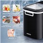 Arebos Machine à glaçons | 12 kg / 24 h | 10-15 minutes de production | 2 tailles de glaçons | Réservoir d'eau de 2,2 litres | M