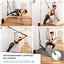 FREESIXD Sangles de Suspension Kit d'entraînement - Fitness Entrainement ensemble avec de Porte Achor pour Maison salle de sport