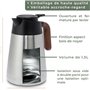 WALDWERK Pichet Isotherme (1,5L) - Thermos en Acier Inoxydable 304 à Double Paroi avec Poignée en Imitation Bois - Carafe Isothe
