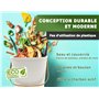 YourCasa poubelle compost cuisine - 4L composteur cuisine pour déchets organiques de cuisine - poubelles à compost avec filtre à