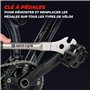Optio Cycle Clé à Pédale 15 mm – Clé pedalier Vélo | Clé Pédale Vélo Robuste pour Montage et Demonte Pedale