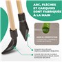 Abowllon® Kit Arc et Flèches Enfant - Arc en Bois avec 10 Flèches, Carquois en Bois et 3 Cibles - Set Tir à l'arc Enfant - Arc E