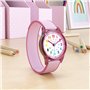 Cander Berlin MNA 0130 F Montre pour enfant avec bracelet velcro étanche 3 ATM Rose, Bracelet