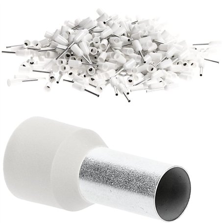 Kalitec AE1612WS Lot de 100 embouts de câble isolés Blanc 16 mm² Longueur 12 mm Fabriqué en Allemagne Qualité industrielle