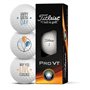 Titleist Pro V1 Lot de 3 balles de golf Motif Happy Birthday Cadeau pour golfeur Idée cadeau
