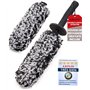 Ivality® Brosse à Jantes en Microfibres Extra Fine - Nettoyage en Douceur Jusqu'au Fond de la Jante - Brosse à Jantes en Microfi