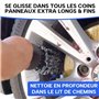 Ivality® Brosse à Jantes en Microfibres Extra Fine - Nettoyage en Douceur Jusqu'au Fond de la Jante - Brosse à Jantes en Microfi