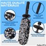 Ivality® Brosse à Jantes en Microfibres Extra Fine - Nettoyage en Douceur Jusqu'au Fond de la Jante - Brosse à Jantes en Microfi