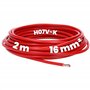Kalitec Câble H07V-K 16 mm² Rouge - 2 m - Flexible - Toron - Câblage à Fils Fins - Pour Armoire de Compteur et de Commande