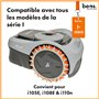 BEOS® INOX Crampons pour Segway Navimow i105E & i108E - Polis - Trous de vis fraisés - Ébavurés - 12x vis inox- Amélioration de 