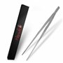 Marindo® Pince à Barbecue | Pince de Cuisine | 30 cm de Long | Acier Inoxydable | Passe au Lave-Vaisselle | Forme Droite | Pince