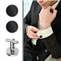 OTOTEC 5 paires Bouton de Manchette Homme Ronds Boutons de Manchette Chemise Classique pour Vêtements Décoration Accessoires Occ