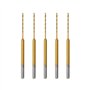 5pcs HSS Micro Foret Hélicoïdal Micro Forets Embouts en Spirale en Acier à Coupe Rapide Outils à Main Accessoires Compatible ave