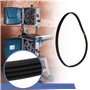 EMSea Lot de 2 courroies de transmission en caoutchouc 4PJ 610 compatibles avec les scies à ruban Metabo/Electra Beckum BAS 315