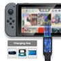 EMSea Lot de 2 câbles de charge USB de rechange compatibles avec Nintendo DSI/3DS/3DS XL/3DS XL/3DS LL Noir