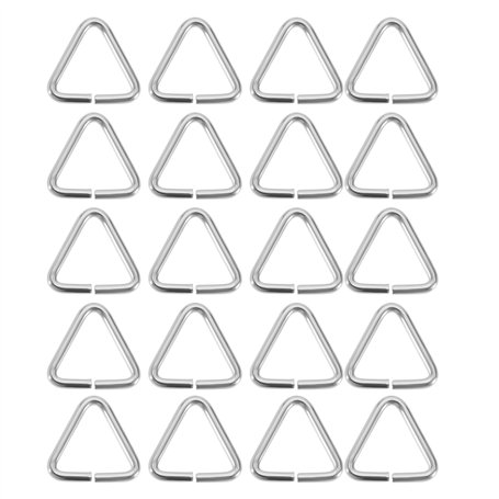 EMSea Lot de 20 Bouchons d'évier triangulaires avec chaîne pour Baignoire