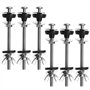 EMSea 6pcs Kit de Réparation Boulons et Rondelles de Réservoir de Toilette M6x100mm Kit de Fixation Boulons de Réservoir à Coupl