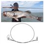 VGOL 30pcs Leaders de Fil de Pêche 45kg/100lb 50cm/19 Pouces en Acier Inoxydable Anti-Morsure Pêche Leurre Fil Leader Plates-For