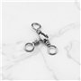 VGOL 80pcs Connecteur d'attirail Pêche à Anneau Rident en Acier Inoxydable Émerillons de Pêche à 3 Voies Accessoires pour Pêche