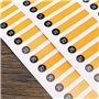 VGOL 12pcs Autocollants pour Panneau Électrique et 4pcs Autocollants Ronds avec Chiffres Ronds pour Disjoncteur Étiquettes de Pa