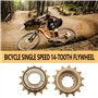 VGOL 2PCS 14T Pignon de Volant d'inertie de Vélo à Vitesse Unique Filetage de 34 Mm Volant d'inertie de Vélo Adapté Aux Vélos BM