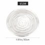 Micvtve Soucoupes à Plantes, Paquet de 10 de 30 Cm (12 Pouces), Plateaux D'éGouttement Transparents pour Pot de pour Plantes D'I