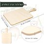 Hausdec 12 PièCes Mini Planches à DéCouper en Bois Vierges avec PoignéE Petite Planche à DéCouper Bricolage Cuisine Cuisson LéGu