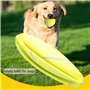 Wanjorlay Jouet de Morsure pour Animaux de Compagnie Balle Tennis GéAnte 24CM pour Chiens Jouet à Mâcher Balle de Tennis Gonflab