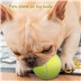 Wanjorlay Jouet de Morsure pour Animaux de Compagnie Balle Tennis GéAnte 24CM pour Chiens Jouet à Mâcher Balle de Tennis Gonflab