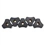 Fowecry Lot de 5 Boulons de Rail en T M8 Kit de Bouton Boulons à Fente en T de 4 Pouces avec Rondelles Accessoires de Rail en T 