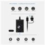 CosyCaya Carte son externe USB 2.0 Type C Adaptateur de microphone stéréo Convertisseur professionnel pour ordinateur portable,