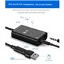 CosyCaya Carte son externe USB 2.0 Type C Adaptateur de microphone stéréo Convertisseur professionnel pour ordinateur portable,