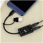 CosyCaya Carte son externe USB 2.0 Type C Adaptateur de microphone stéréo Convertisseur professionnel pour ordinateur portable,