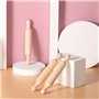 DcnrInsr 7 Pouces Mini Rouleau à Pâtisserie en Bois Long Cuisine Cuisson Rouleau à Pâte pour Enfants Fondant Pâtisserie Pizza Ar